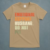 Emotional Support Husband Do Not Pet  Funny Retro T-Shirt