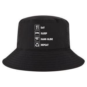 Eat Sleep Hang Glide Repeat Parasail Sky Hang Gliding Flying Funny Gift Cool Comfort Performance Bucket Hat