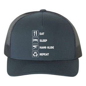 Eat Sleep Hang Glide Repeat Parasail Sky Hang Gliding Flying Funny Gift Yupoong Adult 5-Panel Trucker Hat