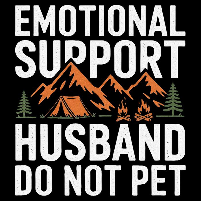 Emotional Support Husband Do Not Pet Humor 7-Panel Snapback Hat