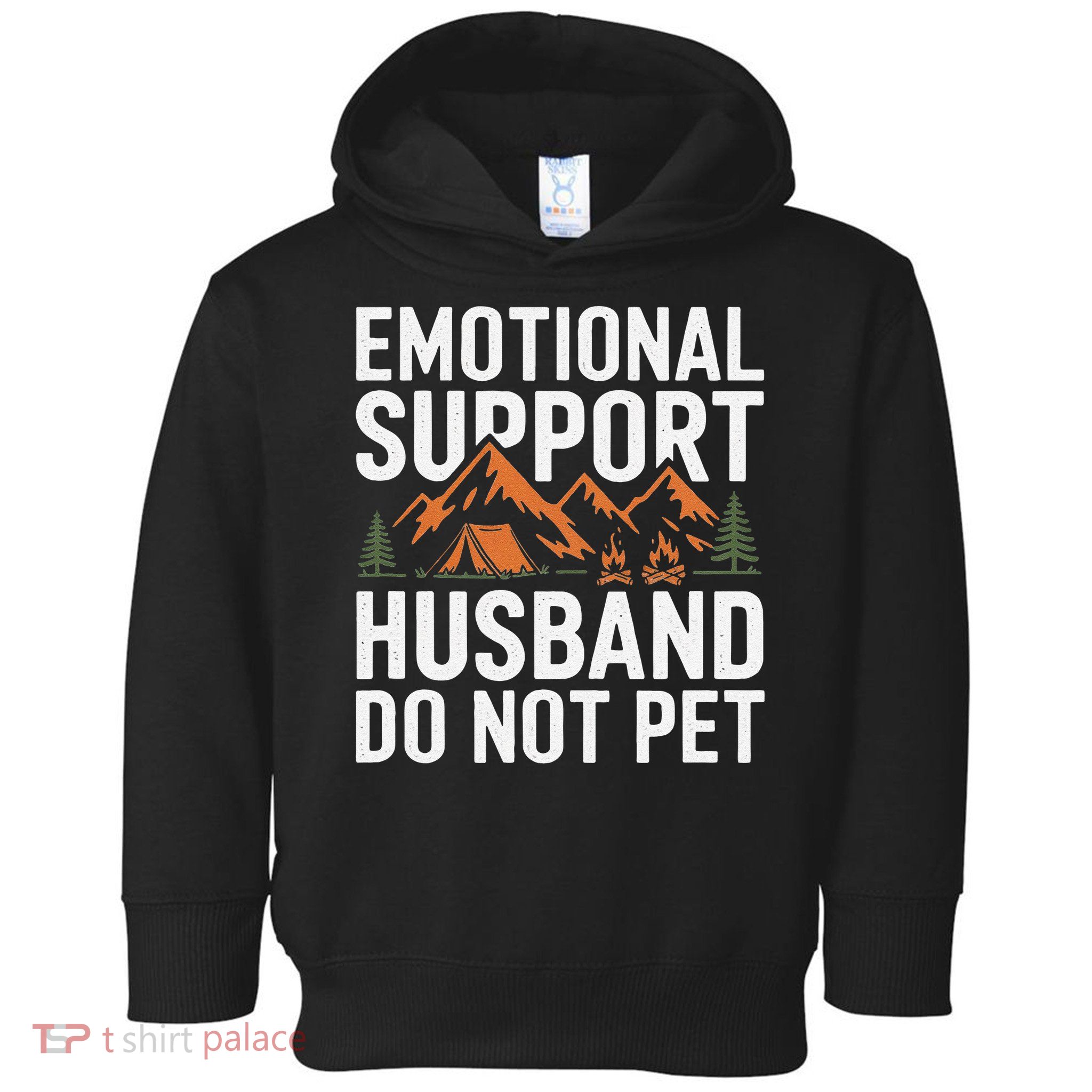 Emotional Support Husband Do Not Pet Humor Toddler Hoodie