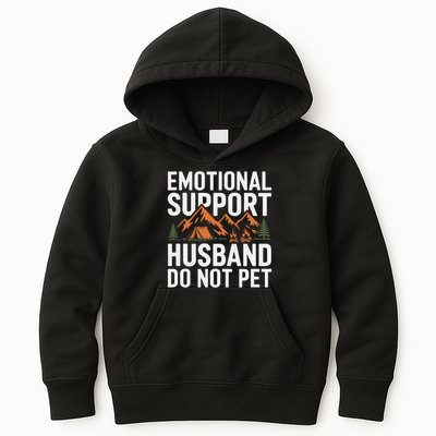 Emotional Support Husband Do Not Pet Humor Kids Hoodie