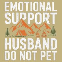 Emotional Support Husband Do Not Pet Humor Button