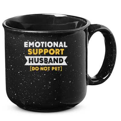 Emotional Support Husband Do Not Pet 15oz Campfire Ceramic Mug
