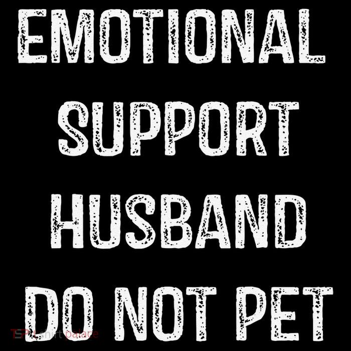 Emotional Support Husband Do Not Pet Flexfit Unipanel Trucker Cap