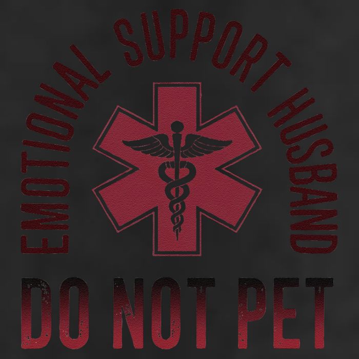 Emotional Support Husband Do Not Pet Funny Husband Adult Drive Performance Visor