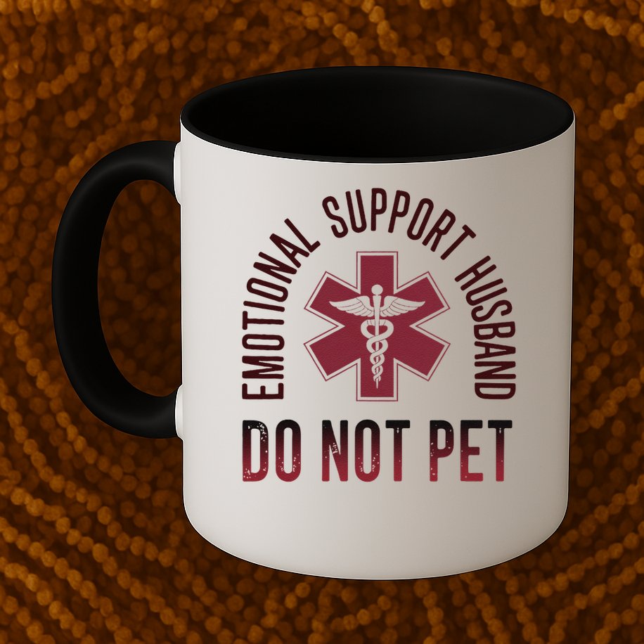 Emotional Support Husband Do Not Pet Funny Husband Mug