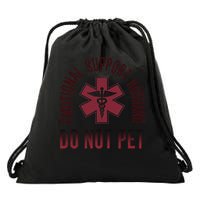 Emotional Support Husband Do Not Pet Funny Husband Drawstring Bag
