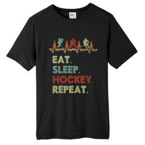 Eat Sleep Hockey Repeat Lifestyle Focus Gift Tall Fusion ChromaSoft Performance T-Shirt