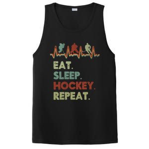 Eat Sleep Hockey Repeat Lifestyle Focus Gift PosiCharge Competitor Tank