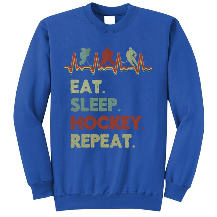 Eat Sleep Hockey Repeat Lifestyle Focus Gift Sweatshirt