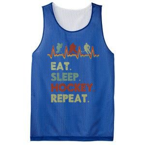 Eat Sleep Hockey Repeat Lifestyle Focus Gift Mesh Reversible Basketball Jersey Tank