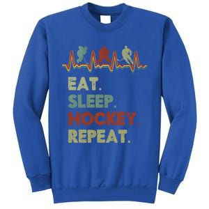 Eat Sleep Hockey Repeat Lifestyle Focus Gift Tall Sweatshirt