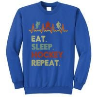 Eat Sleep Hockey Repeat Lifestyle Focus Gift Tall Sweatshirt