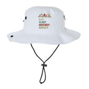 Eat Sleep Hockey Repeat Lifestyle Focus Gift Legacy Cool Fit Booney Bucket Hat