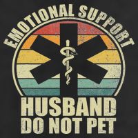 Emotional Support Husband Do Not Pet 25L Jumbo Tote