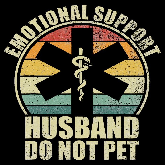 Emotional Support Husband Do Not Pet Wool Snapback Cap