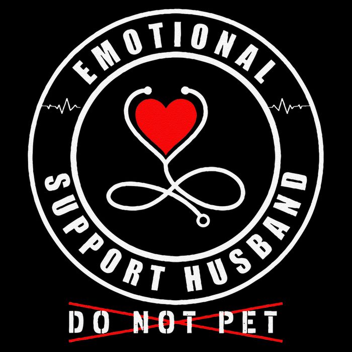 Emotional Support Husband Do Not Pet Funny Marriage Humor Tank Top