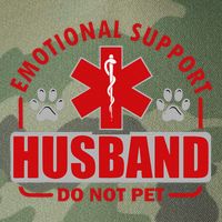 Emotional Support Husband Do Not Pet Legacy Tie Dye Trucker Hat