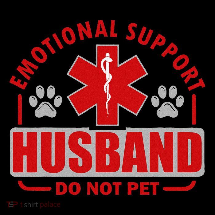 Emotional Support Husband Do Not Pet Premium T-Shirt