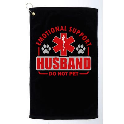 Emotional Support Husband Do Not Pet Golf Towel