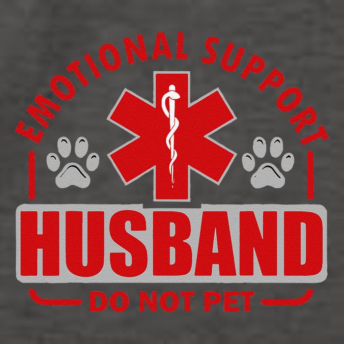 Emotional Support Husband Do Not Pet Vector Backpack