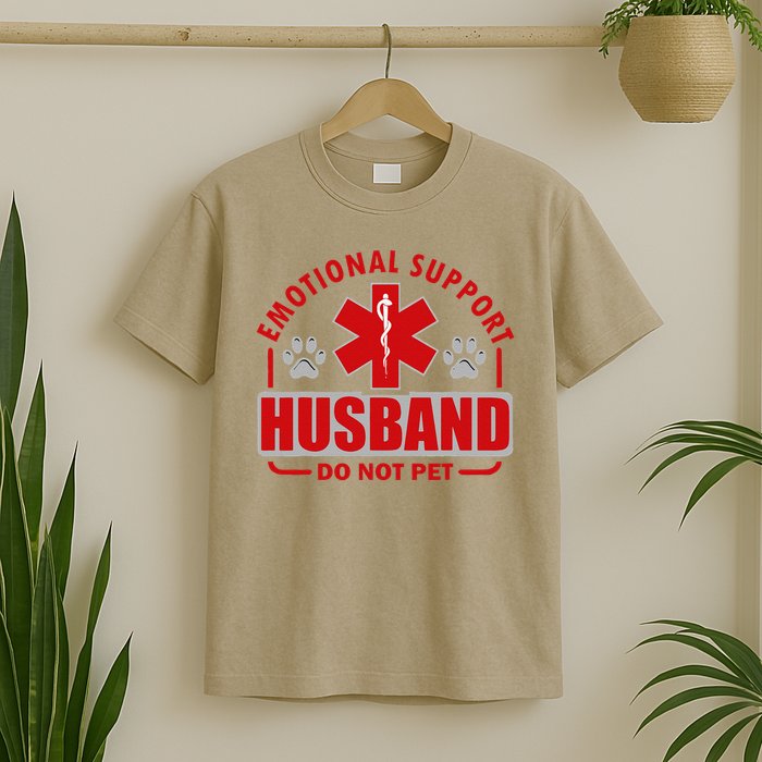 Emotional Support Husband Do Not Pet T-Shirt
