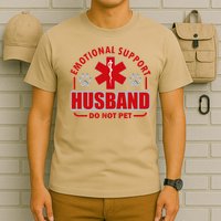 Emotional Support Husband Do Not Pet T-Shirt