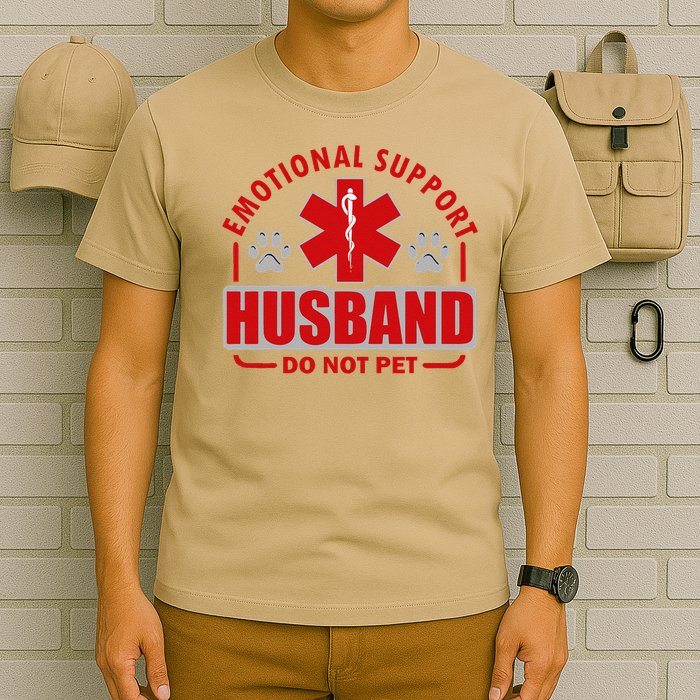 Emotional Support Husband Do Not Pet T-Shirt
