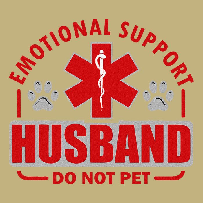 Emotional Support Husband Do Not Pet T-Shirt