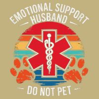 Emotional Support Husband Do Not Pet Cooling Performance Crew T-Shirt