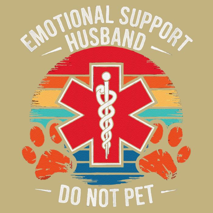 Emotional Support Husband Do Not Pet Cooling Performance Crew T-Shirt