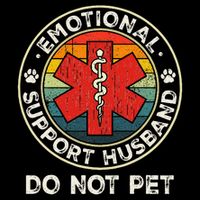 Emotional Support Husband Do Not Pet Funny Impact Tech Backpack