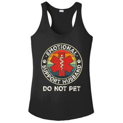 Emotional Support Husband Do Not Pet Funny Ladies PosiCharge Competitor Racerback Tank