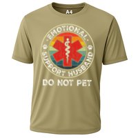 Emotional Support Husband Do Not Pet Funny Cooling Performance Crew T-Shirt