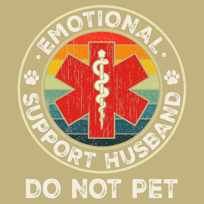 Emotional Support Husband Do Not Pet Funny Cooling Performance Crew T-Shirt