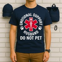 Emotional Support Husband Do Not Pet  T-Shirt