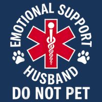 Emotional Support Husband Do Not Pet  Sustainable Bucket Hat
