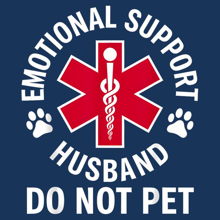 Emotional Support Husband Do Not Pet  Sustainable Bucket Hat