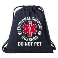 Emotional Support Husband Do Not Pet  Drawstring Bag