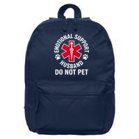 Emotional Support Husband Do Not Pet  16 in Basic Backpack