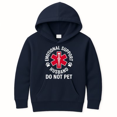 Emotional Support Husband Do Not Pet  Kids Hoodie