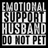 Emotional Support Husband Do Not Pet Funny Women Backpack