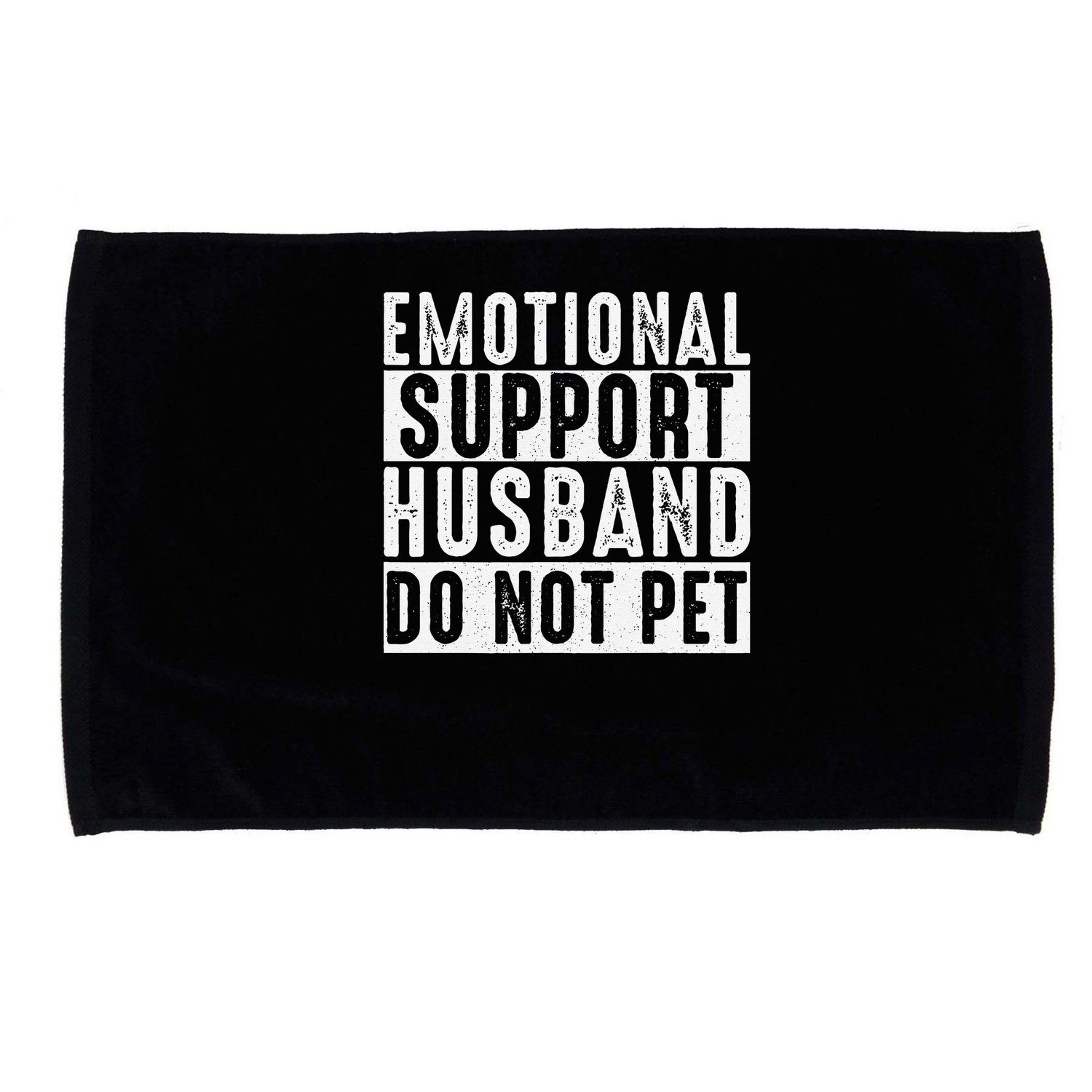 Emotional Support Husband Do Not Pet Funny Women Microfiber Hand Towel