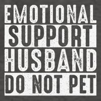 Emotional Support Husband Do Not Pet Funny Women Vector Backpack