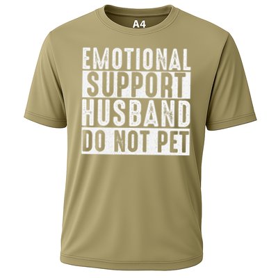 Emotional Support Husband Do Not Pet Funny Women Performance Shirt