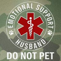 Emotional Support Husband Do Not Pet Legacy Tie Dye Trucker Hat