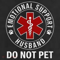 Emotional Support Husband Do Not Pet Cool Comfort Performance Bucket Hat