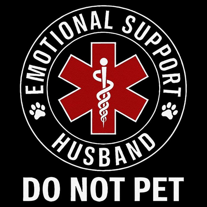 Emotional Support Husband Do Not Pet 7-Panel Snapback Hat