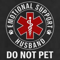 Emotional Support Husband Do Not Pet Adult Drive Performance Visor
